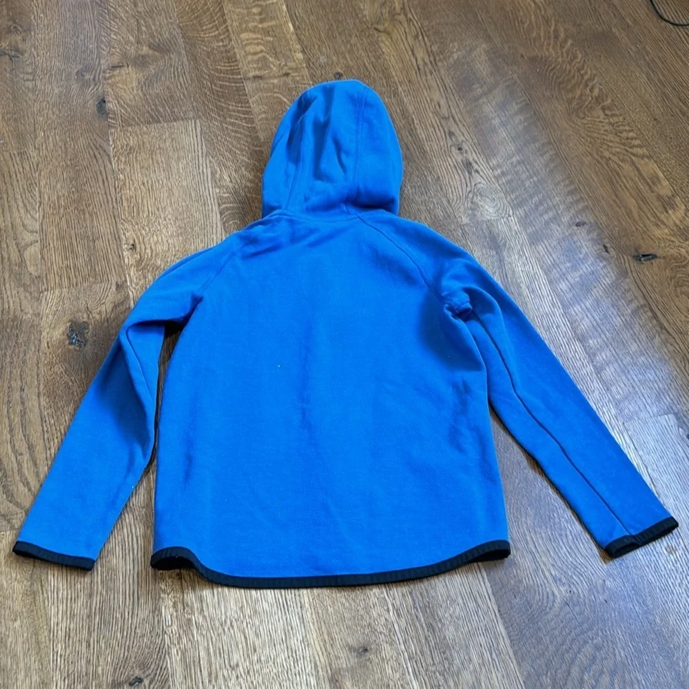 Gap Fit Boys Zip Up Hoodie Blue and Black Size Small